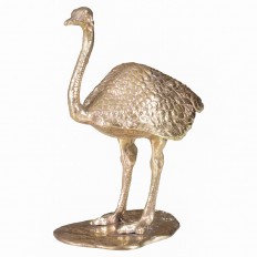 Brass ostrich sculpture 